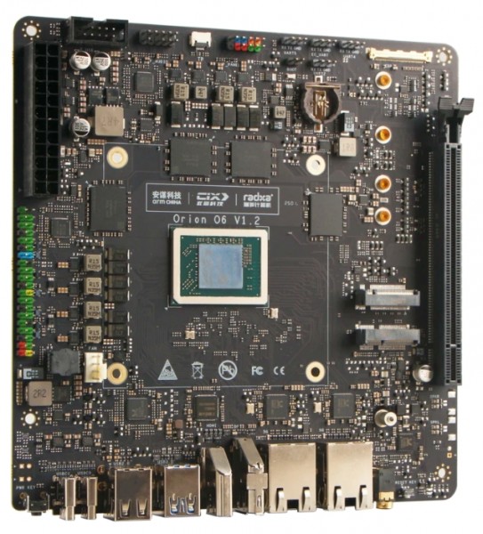 Radxa RADXA Orion O6 AI Board - 2x 5GbE Lan, 12 Cores, NPU 30Tops, Arm® Immortals G720, RS600-D32H1MOW0, 32GB RAM