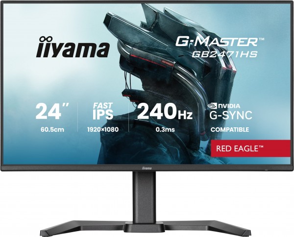 TFT 23,8&quot;/60,5cm iiyama G-Master GB2471HS Red Eagle *schwarz* 16:9