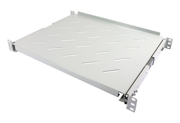 ALLNET 19&quot;zbh. Fachboden ausziehbar, für 600mm Schrank tiefe, Lichtgrau, t350-450mm,
