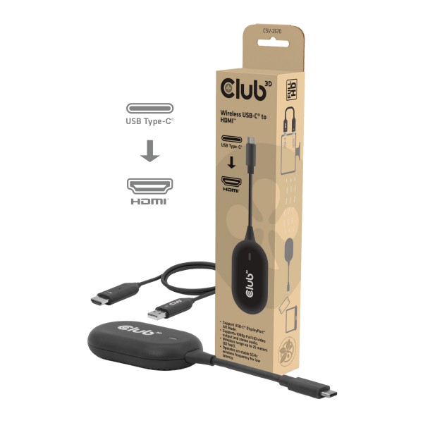 Club 3D USB-C =&gt; HDMI Streaming Kit - Full-HD