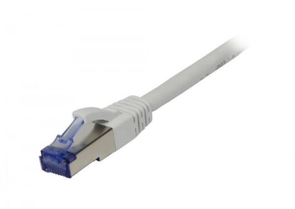 Patchkabel RJ45, CAT6A 500Mhz, 10m, weiss, S-STP(S/FTP), AWG26, LSZH, Synergy 21