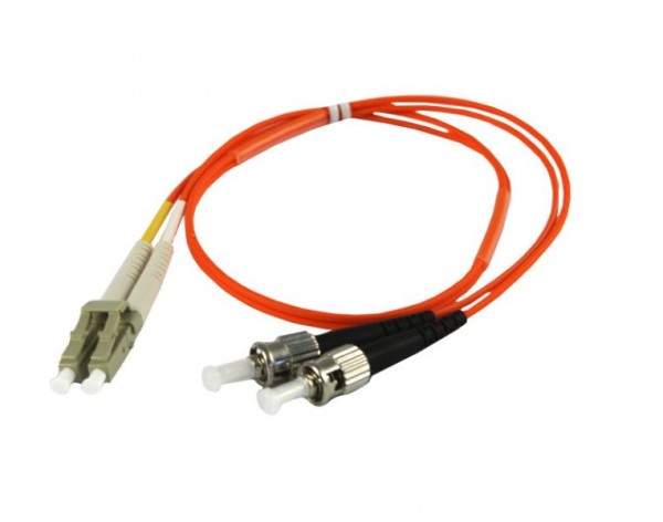 LWL-2-Faser-Patchk. 0.5mtr.LC-ST, 50/125um,OM2, AD=3mm, Synergy 21