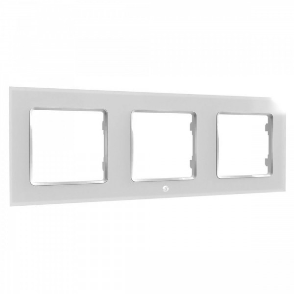 Shelly · Unterputz Zubehör · "Wall Frame 3" · Wandtaster Rahmen 3-fach · Weiß