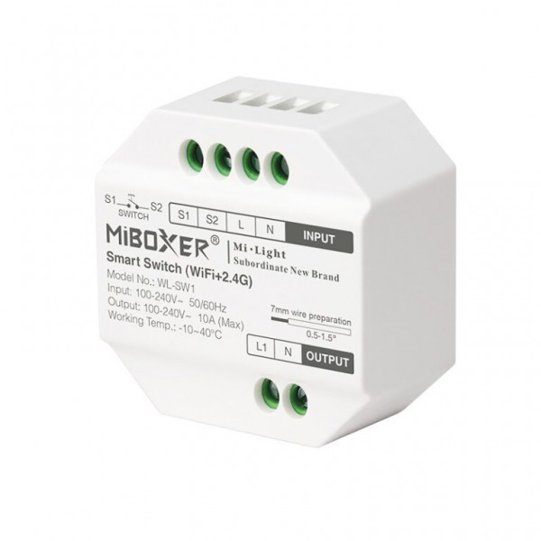 MiBoxer WL-SW1 LED Wifi Smart Plug 16A mit Messfunktion WiFi+2,4G