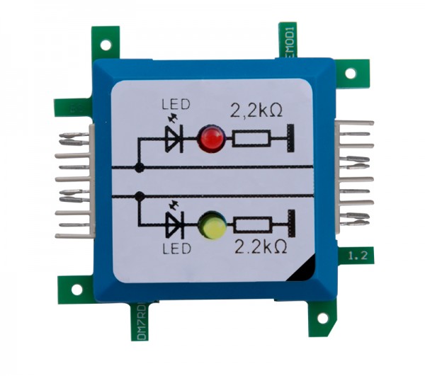 ALLNET Brick?R?knowledge LED dual auf Masse rot & gelb Signal durchverbunden
