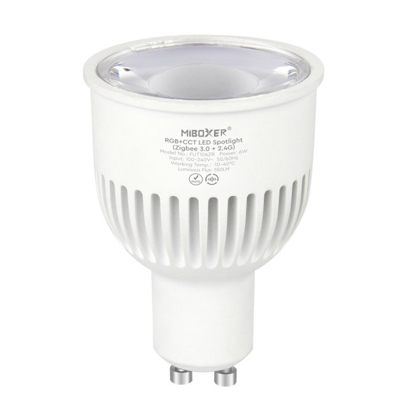 MiBoxer FUT106ZR LED Retrofit GU10 6W RGB-WW (RGB-CCT) Spot