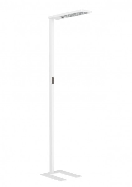 Synergy 21 LED office line Stehlampe Themis weiss, dimmbar+daylight+presents sensor