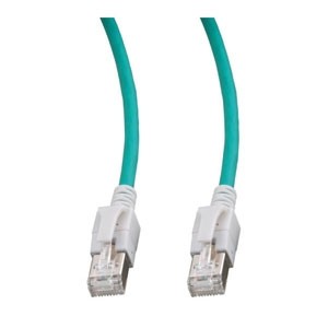 Patchkabel RJ45, CAT6A 500Mhz, 5m, grün; S-STP(S/FTP); VC LED in den Steckern!,