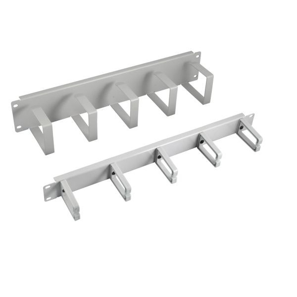 Wandgehäuse 19&quot;, Zbh., Kabelführung 2HE mit 5 Bügeln Metall, grau