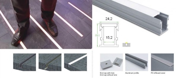 Synergy 21 LED U-Profil 200cm, ALU034 BIG