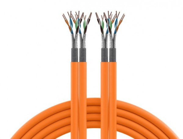 Kabel 1000MHz, CAT7, S-STP(S/FTP), Verlege, Duplex, 100m Ring, CPR Dca