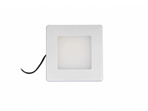 Synergy 21 Downlight Square / 3000K Weiß / 12V / 76 x 76 x 10mm Möbelleuchte mit AMP Stecker