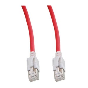 Patchkabel RJ45, CAT6A 500Mhz, 1.0m, rot; S-STP(S/FTP); VC LED in den Steckern!,