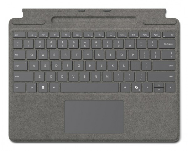 MS Surface Pro Zubehör Type Cover mit Pen Ablage *platinum* - Portugiesisch