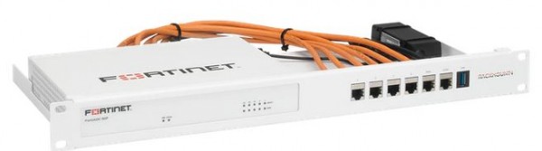 Rackmount.IT, Rack Mount Kit for Fortinet, FortiGate FG-40F/FG-40F-3G4G/FWF-40F/FWF-40F-3G4G/FWB-100F/FADC-60F, shielded/industrialized, FTP(geschirmt