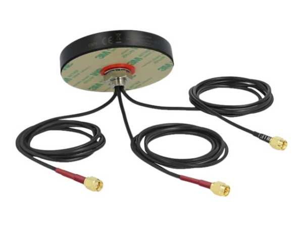 DeLock LTE Antenne MIMO Dualband WLAN 802.11 ac/ax/a/h/b/g/n *schwarz*
