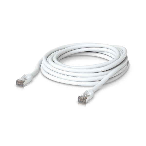Ubiquiti UniFi Outdoor Patch Cable • CAT5e • 2m • RJ45 • 6 mm • 24 AWG • white • UACC-Cable-Patch-Outdoor-2M-W