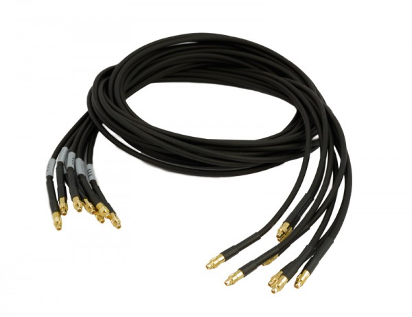 ALLDAQ ADQ-CR-MMCXM-MMCXM-8x-1,5m / 8 x Koaxialkabel von MMCX-Stecker auf MMCX-Stecker, Länge: 1,5m
