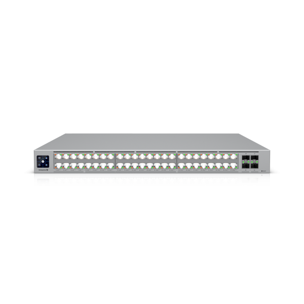 Ubiquiti Switch full managed Layer3 52 Port • 32x 10GbE • 16x 2,5GbE • PoE Budget 950W • 48x PoE bt • 4x SFP28 • 19" • UniFi • ECS-48-PoE