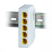 ALLNET Switch unmanaged 5 Port • 5x GbE • PoE Budget 85W • 1x bt out, 3x PoE af/at out, 1xPoE bt 90W in •... ALLNET Switch unmanaged 5 Port • 5x GbE • PoE Budget 85W • 1x bt out, 3x PoE af/at out, 1xPoE bt 90W in • Lüfterlos, DIN, PD-Input • ALL-SG8005PD-BT90