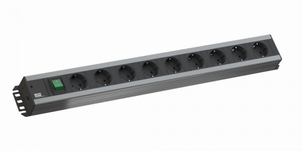 Bachmann Handwerkerleiste, 9xDosen(CEE7) -> Stecker(CEE7), 2m, Schalter,