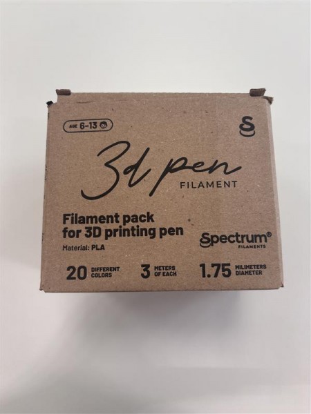 Spectrum 3D Filament für 3D Stifte 20 Farben á 3m