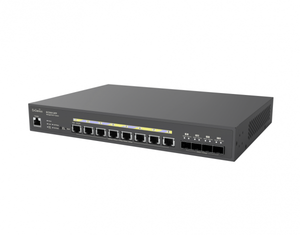 EnGenius Switch full managed Layer2+ 12 Port • 8x 10 GbE • PoE Budget 420W • 8x PoE bt • 4x SFP+ • 13" • ECS5512FP • EnGenius Cloud- USED