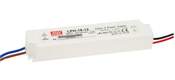MEANWELL Netzteil - 12V 18W, IP67