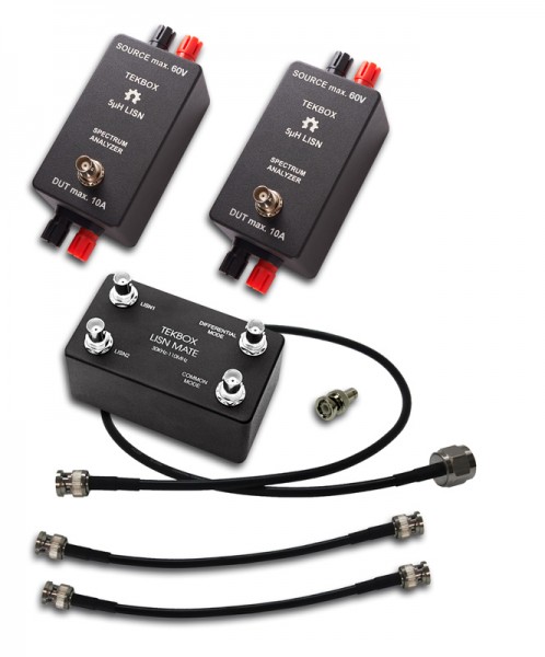Tekbox DC-LISN-Combo1 / 5µH DC-LISN-Set inkl. LISN-Mate, Kabel-Satz, 50 Ohm Abschluss