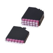 Telegärtner Baugruppenträger, HD3, zbh. FanOut-Modul 0,5HE 6xLC D MM türkis OM3