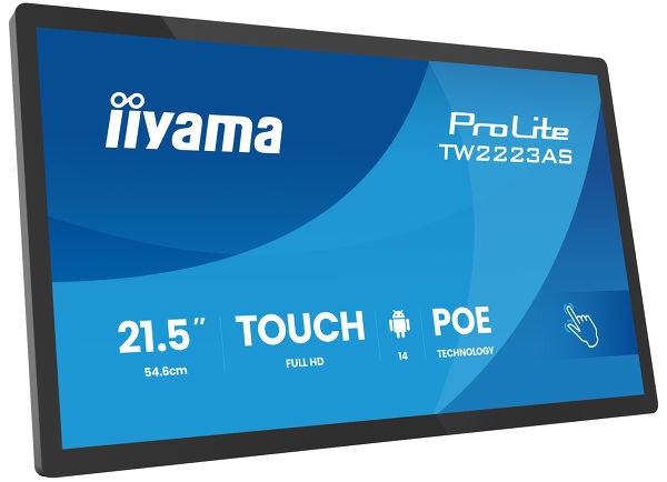 Iiyama Tablet 21,5"/54,6cm ProLite TW2223AS-B3P *schwarz* 16:9 24/7