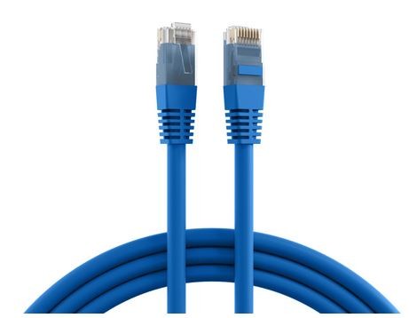 Patchkabel RJ45 UTP(U/UTP), 0.5m blau, CAT6