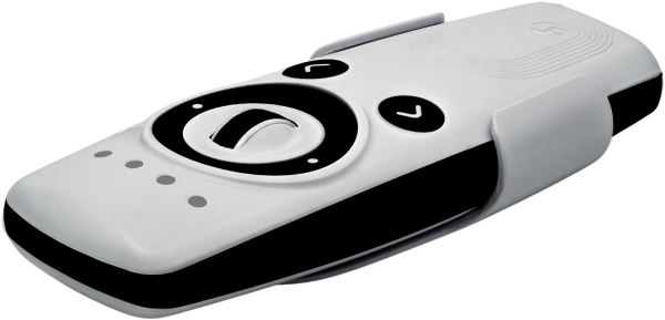 Shelly · Plug & Play · "Blu Remote Control ZB white" · Fernbedienung inkl. Halterung · BT · Zigbee · 4 Kanäle · Gestensteuerung · Scrollrad · 2x AAA e